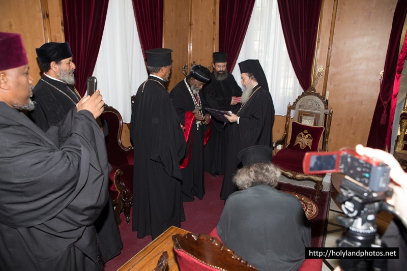رئيس الاساقفة الاثيوبي في القدس في بطريركية الروم الارثوذكسية