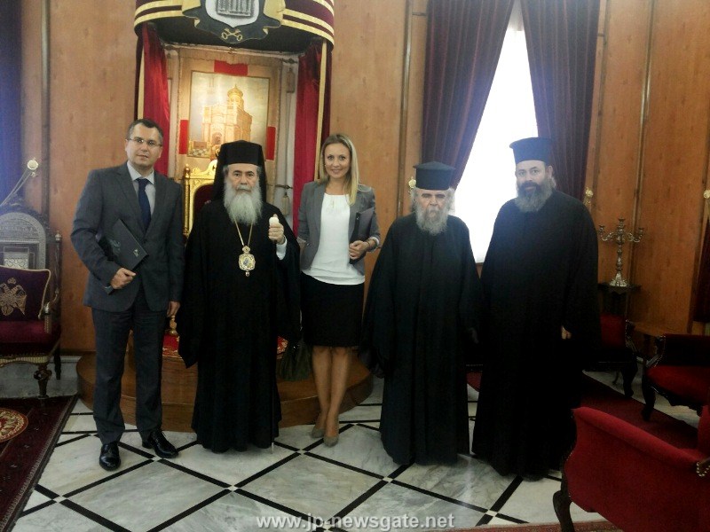 السفير الصربي في اسرائيل يزور بطريركية الروم الارثوذكسية