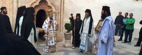 الاحتفال بذكرى استعادة رفات البار القديس سابا البار الى ديره في صحراء يهودا