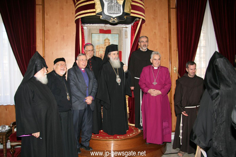 07لقاء لرؤساء الكنائس في البطريركية ألاورثوذكسية ألاورشليمية