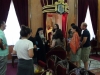 مجموعة حجاج ارثوذكسيين من اصل فلسطيني من الولايات المتحدة تزور البطريركية الارثوذكسية