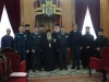 ممثلون عن القوة الجوية اليونانية في بطريركية الروم الارثوذكسية