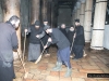 برنامج التنظيف السنوي في كنيسة المهد المقدسة في بيت لحم